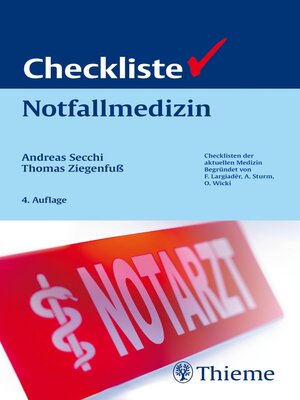 cover image of Checkliste Notfallmedizin